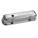 Moroso Pontiac 301-455 Valve Cover - w/Baffles - Stamped Steel Chrome Plated - Pair thumbnail 1