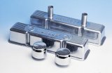 Moroso Chevrolet Small Block Valve Cover - 1 Cover w/2 Breathers - Polished Aluminum - Pair thumbnail 1