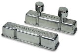 Moroso Chevrolet Small Block Valve Cover - 1 Cover w/2 Breathers - Polished Aluminum - Pair thumbnail 3