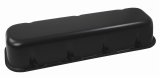 Moroso Chevrolet Big Block Valve Cover - Tall - No Logo - Black Wrinkle Finished Aluminum - Pair thumbnail 1