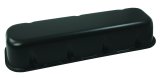 Moroso Chevrolet Big Block Valve Cover - Tall - No Logo - Black Wrinkle Finished Aluminum - Pair thumbnail 2