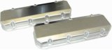 Moroso Chevrolet Big Block Valve Cover w/Billet Rail - 3in - Exhaust Pockets/Intake Tubes - Aluminum thumbnail 3