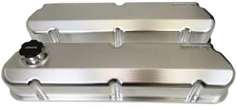 Moroso Ford 302/351W Valve Cover w/Fill Cap - 2.875in - Billet Aluminum - Pair thumbnail 3