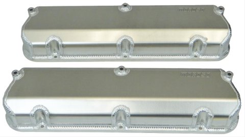 Moroso Ford 302/351W Valve Cover w/Billet Rail - 2.75in - Aluminum - Pair thumbnail 1