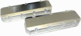 Moroso Chevrolet Big Block Valve Cover w/Billet Rail - No Logo - Exhaust Pockets/Intake Tubes - Alum thumbnail 2