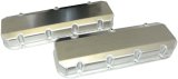 Moroso Chevrolet Big Block Valve Cover w/Billet Rail - No Logo - Exhaust Pockets/Intake Tubes - Alum thumbnail 3