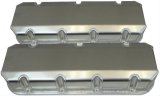 Moroso Chevrolet Big Block Valve Cover w/Billet Rail - No Logo - Exhaust & Intake Pockets - Aluminum thumbnail 2