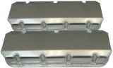 Moroso Chevrolet Big Block Valve Cover w/Billet Rail - No Logo - Exhaust & Intake Pockets - Aluminum thumbnail 3