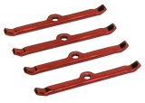Moroso Chevrolet Small Block Valve Cover Hold Downs - Steel - Red Powder Coat - Set of 4 thumbnail 2