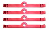 Moroso Chevrolet Small Block Valve Cover Hold Downs - Steel - Red Powder Coat - Set of 4 thumbnail 3