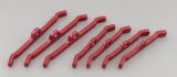 Moroso Chevrolet Big Block Valve Cover Hold Downs - Steel - Red Powder Coat - Set of 7 thumbnail 1