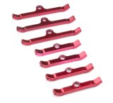 Moroso Chevrolet Big Block Valve Cover Hold Downs - Steel - Red Powder Coat - Set of 7 thumbnail 3