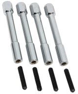 Moroso Valve Cover Hex Head Nuts - 1/2in Head - 3-7/8in - Steel - Chrome Plated - Set of 4 thumbnail 3