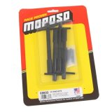 Moroso Valve Cover Wing Nuts - 1/4in-20 x 1-3/8in - Aluminum - Black Powder Coat - 4 Pack thumbnail 1
