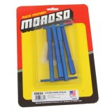 Moroso Valve Cover Wing Nuts - 1/4in-20 x 1-3/8in - Aluminum - Blue Powder Coat - 4 Pack thumbnail 1