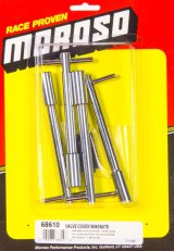 Moroso Valve Cover Wing Nuts - 1/4in-20 x 1-3/8in - Steel - Chrome Plated - 4 Pack thumbnail 4