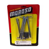 Moroso Valve Cover Wing Nuts - 5/16in-18 x 1-3/8in - Steel - Chrome Plated - 4 Pack thumbnail 1