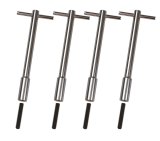 Moroso Valve Cover Wing Nuts - 1/4in-20 x 1-3/8in - Steel - Chrome Plated - 4 Pack thumbnail 1