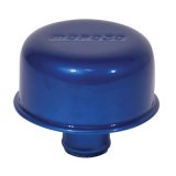 Moroso Valve Cover Breather - 1.22in Diameter - One Piece Push-In Type - Blue Powder Coat thumbnail 1