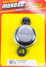 Moroso Valve Cover Breather - Street Cars w/PCV Setup - One Piece Push-In Type - Chrome Plated thumbnail 3