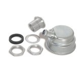 Moroso Positive Locking Breather - 3/4in Hose - Clear Finish thumbnail 1