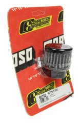 Moroso Filtered Valve Cover Breather - Clamp-On - 1in ID - Black Finish thumbnail 3