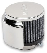 Moroso Filtered Valve Cover Breather - Clamp-On - Half Hood - 1.5in ID thumbnail 2