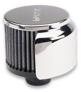 Moroso Filtered Valve Cover Breather - Push-In - Half Hood - 1.22in ID thumbnail 2