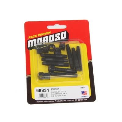 Moroso Bullet Nose Valve Cover Stud Kit - 1/4in-20 x 1.5in - 12 Point - 8 Pack