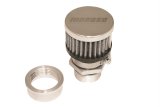 Moroso Weld-On Valve Cover Breather Kit - Aluminum Valve Covers - Chrome Finish thumbnail 1
