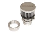 Moroso Weld-On Valve Cover Breather Kit - Aluminum Valve Covers - Chrome Finish thumbnail 3
