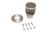 Moroso Non-Weld Valve Cover Breather Kit - Chrome Finish thumbnail 1