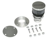 Moroso Non-Weld Valve Cover Breather Kit - Chrome Finish thumbnail 2
