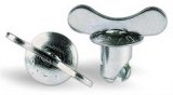 Moroso Quick Fastener - Butterfly Head - 7/16in x .450in - Steel - 10 Pack thumbnail 1