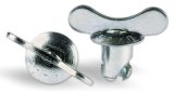 Moroso Quick Fastener - Butterfly Head - 7/16in x .450in - Steel - 10 Pack thumbnail 2