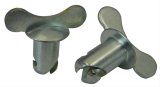 Moroso Quick Fastener - Butterfly Head - 7/16in x.550in - Steel - 10 Pack thumbnail 1