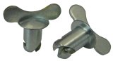 Moroso Quick Fastener - Butterfly Head - 7/16in x.550in - Steel - 10 Pack thumbnail 2