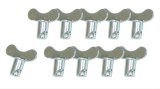 Moroso Quick Fastener - Butterfly Head - 5/16in x .400in - Steel - 10 Pack thumbnail 1