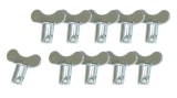 Moroso Quick Fastener - Butterfly Head - 5/16in x .400in - Steel - 10 Pack thumbnail 2