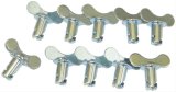 Moroso Quick Fastener - Butterfly Head - 5/16in x .450in - Steel - 10 Pack thumbnail 1