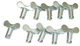 Moroso Quick Fastener - Butterfly Head - 5/16in x .500in - Steel - 10 Pack thumbnail 1