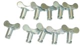 Moroso Quick Fastener - Butterfly Head - 5/16in x .500in - Steel - 10 Pack thumbnail 2