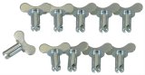 Moroso Quick Fastener - Butterfly Head - 5/16in x .550in - Steel - 10 Pack thumbnail 1