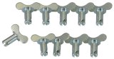 Moroso Quick Fastener - Butterfly Head - 5/16in x .550in - Steel - 10 Pack thumbnail 2