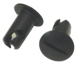 Moroso Quick Fastener - Oval Head - 5/16in x .450in - Aluminum - Black - 10 Pack thumbnail 2