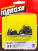 Moroso Quick Fastener - Oval Head - 5/16in x .450in - Aluminum - Black - 10 Pack thumbnail 3