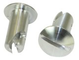Moroso Quick Fastener - Oval Head - 5/16in x .500in - Aluminum - 10 Pack thumbnail 2