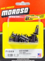 Moroso Quick Fastener - Oval Head - 5/16in x .500in - Aluminum - Black - 10 Pack thumbnail 3