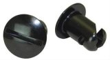 Moroso Quick Fastener - Oval Head - 7/16in x .500in - Steel - Black - 10 Pack thumbnail 1