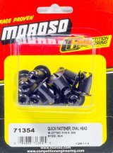 Moroso Quick Fastener - Oval Head - 7/16in x .500in - Steel - Black - 10 Pack thumbnail 3
